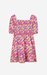 Girls Printed Smoky Tiered Dress ( 5yrs-11yrs)