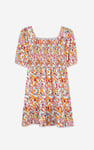 Girls Printed Smoky Tiered Dress ( 5yrs-11yrs)