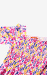 Girls Printed Smoky Tiered Dress ( 5yrs-11yrs)