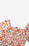 Girls Printed Smoky Tiered Dress ( 5yrs-11yrs)
