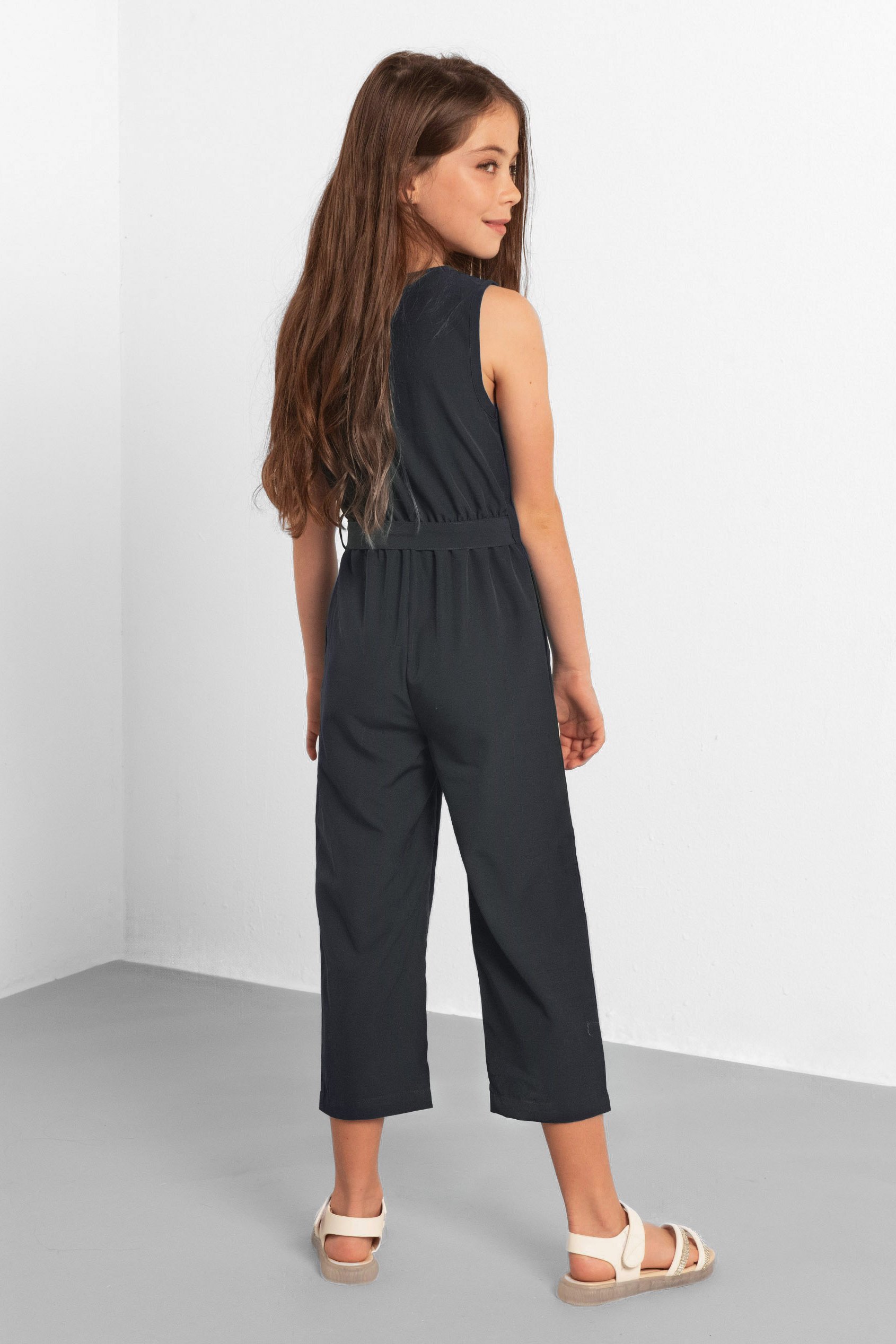 Ruffled Square Neckline Jumpsuit (5/6yrs-10/11yrs)