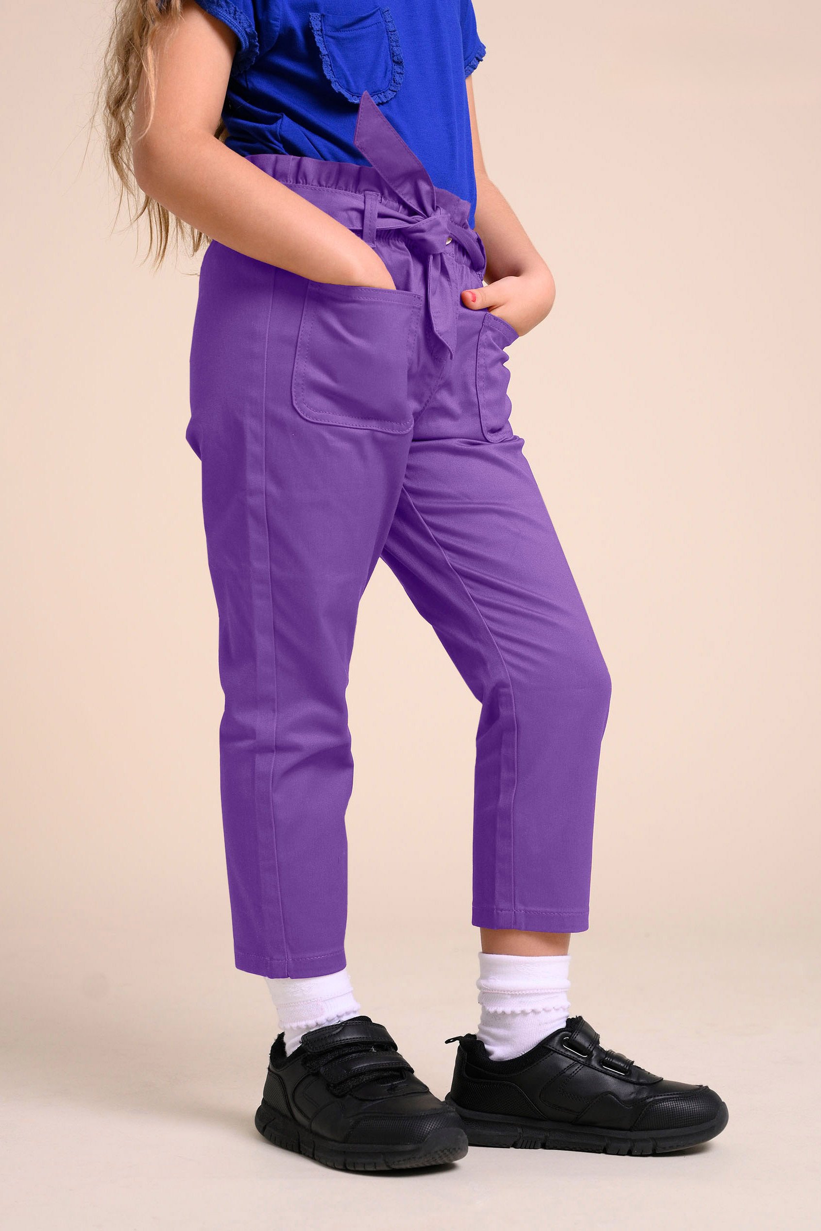 Girls Paper Bag Trouser (2yrs-9yrs)