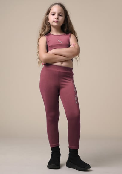 Girls Printed Sporty Vest and Leggings Set