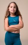 Girls Printed Sporty Vest and Leggings Set