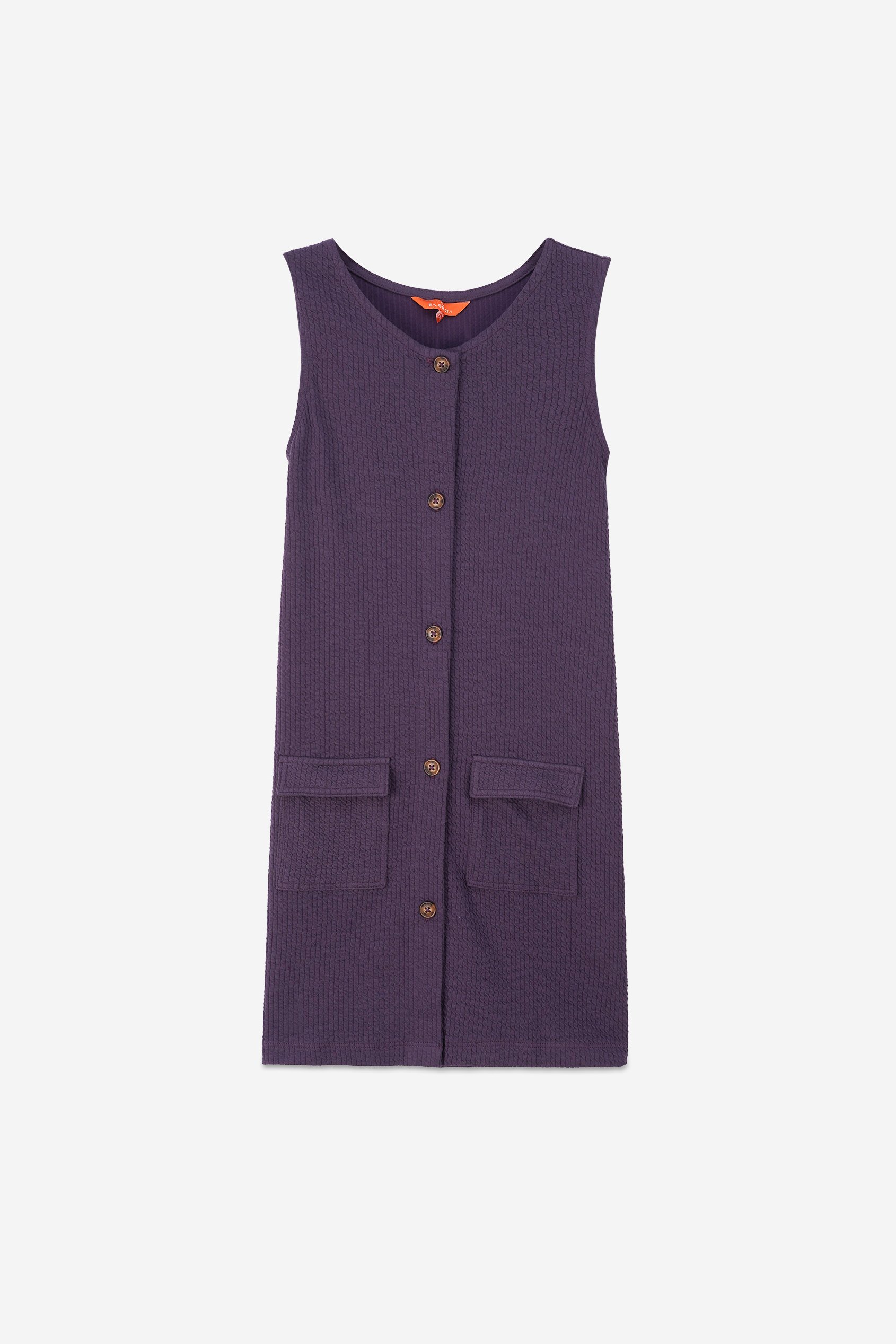 Girls Sleeveless Button Front Dress (2yrs-9yrs)