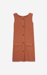 Girls Sleeveless Button Front Dress (2yrs-9yrs)