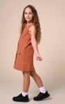 Girls Sleeveless Button Front Dress (2yrs-9yrs)