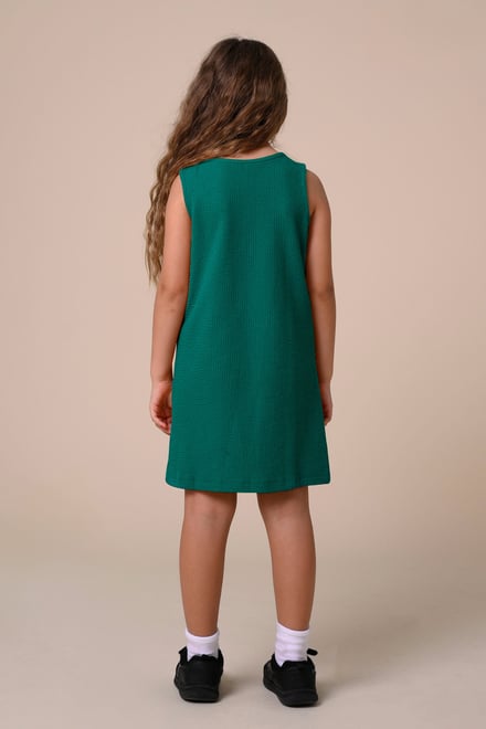 Girls Sleeveless Button Front Dress (2yrs-9yrs)