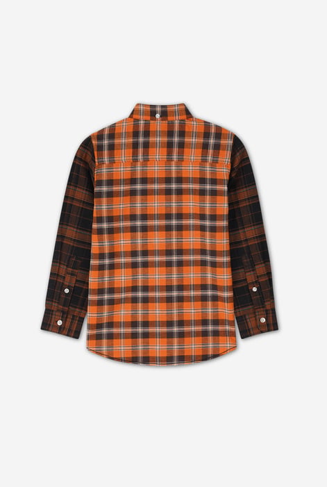 Orange Enorsia Vertical Splice Shirt
