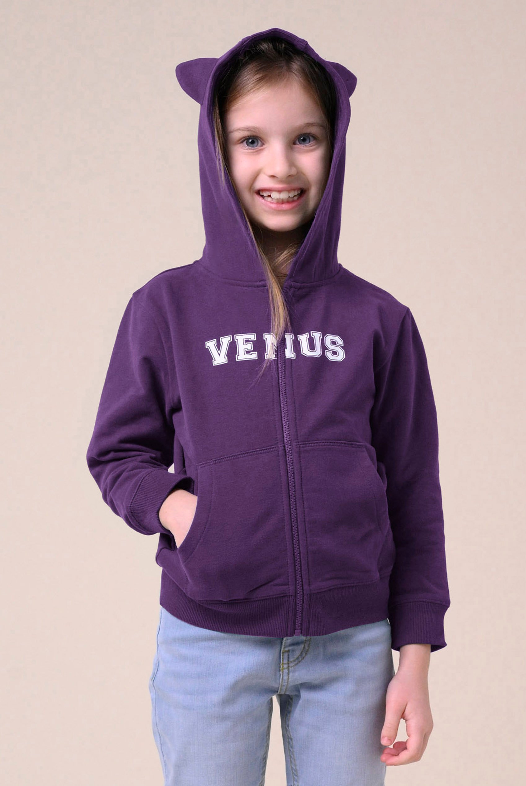 Enorsia Girls Purple Venus Hoodie (12/18Mths-7Yrs) - Uk 12/18 Mths