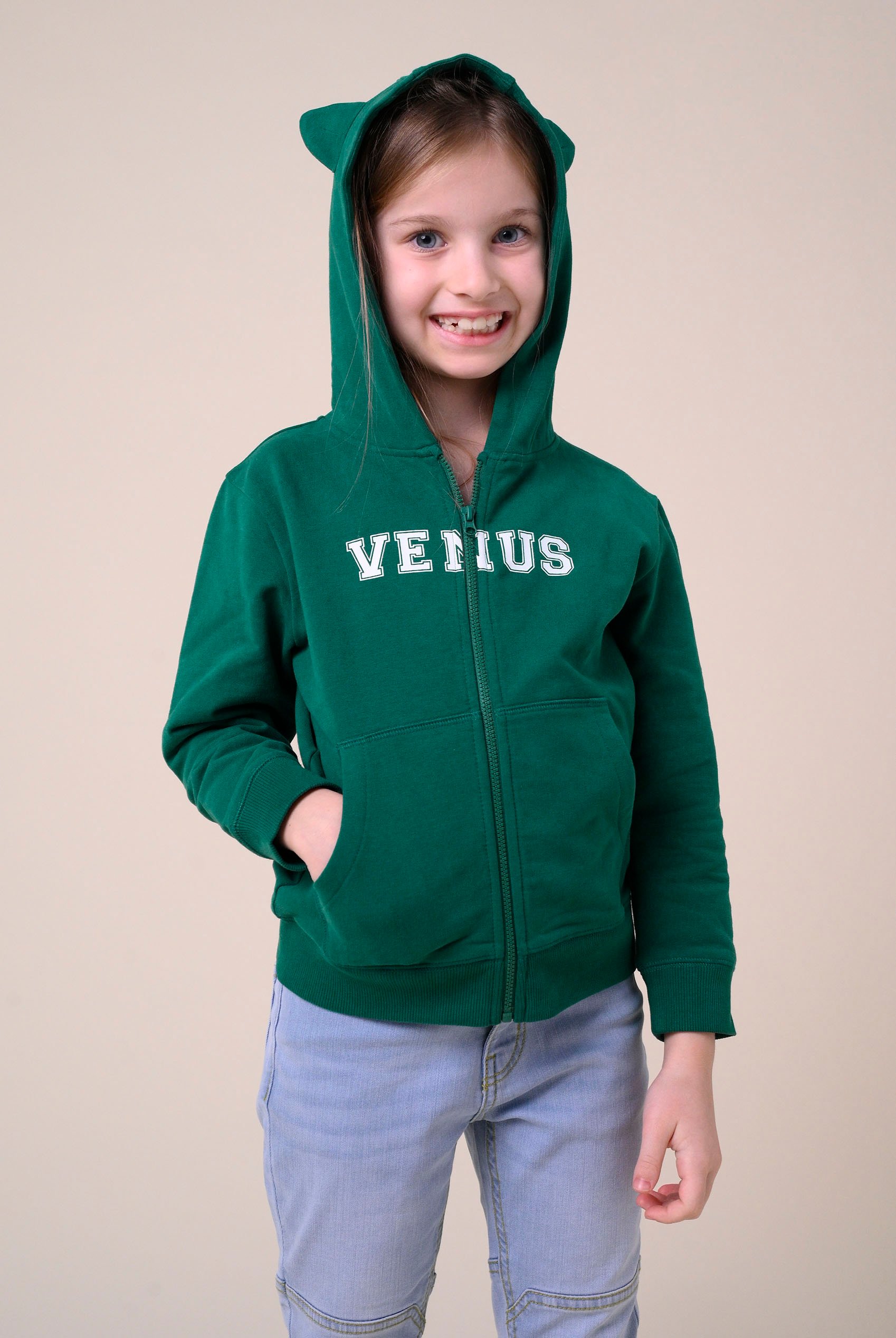 Enorsia Girls Green Venus Hoodie (12/18Mths-7Yrs) - Uk 12/18 Mths