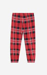 Girls Solid Top & Check Pyjama Set (2/3yrs-8/9yrs)
