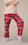 Girls Solid Top & Check Pyjama Set (2/3yrs-8/9yrs)
