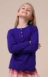 Girls Solid Top & Check Pyjama Set (2/3yrs-8/9yrs)