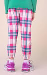 Girls Solid Top & Check Pyjama Set (2/3yrs-8/9yrs)
