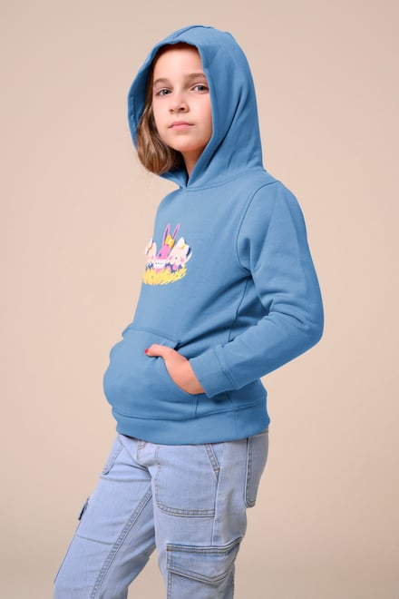Happy Easter Egg With Bow Hoodie (12/18mths-7yrs)