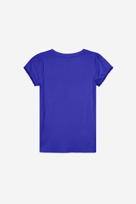 Girls Daisy Pocket Tee With Lace (2/3yrs-8/9yrs)