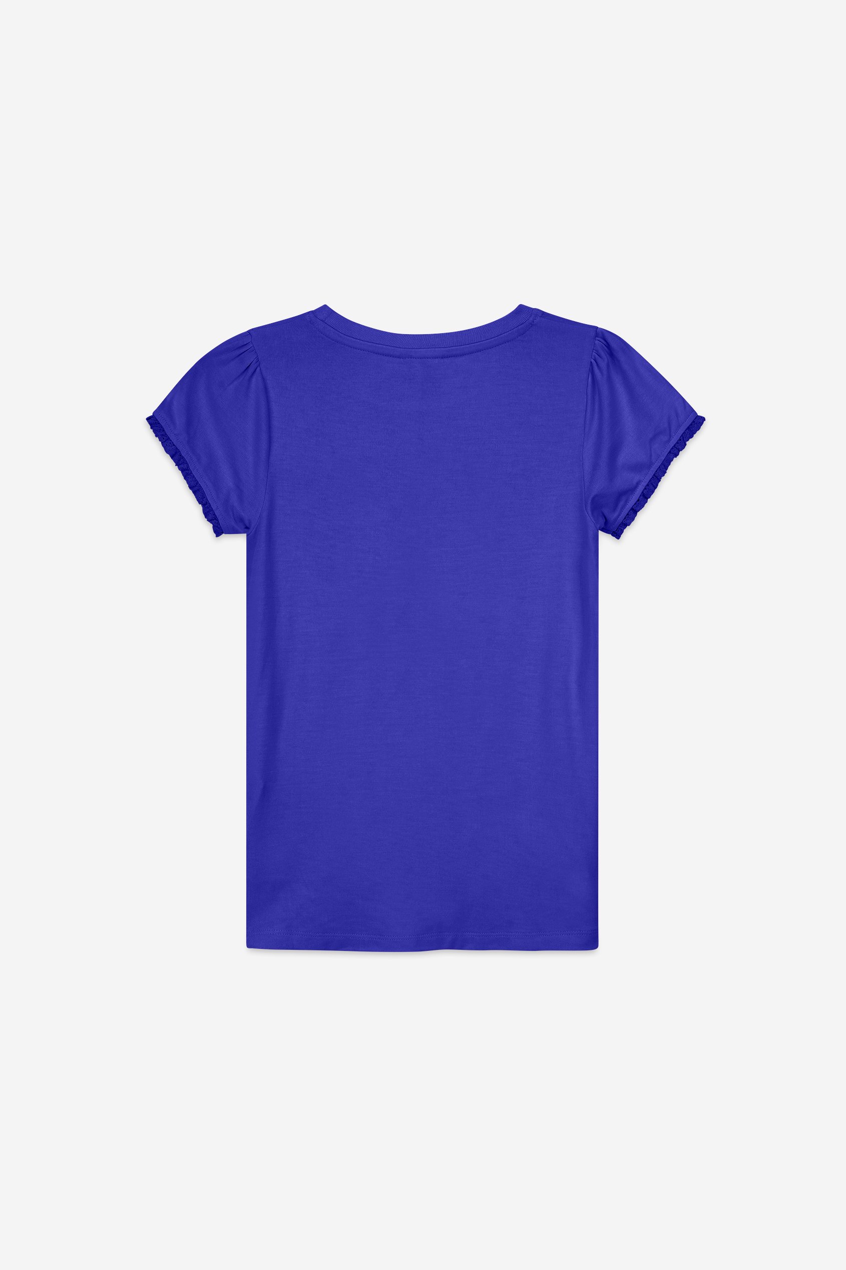 Girls Daisy Pocket Tee With Lace (2/3yrs-8/9yrs)