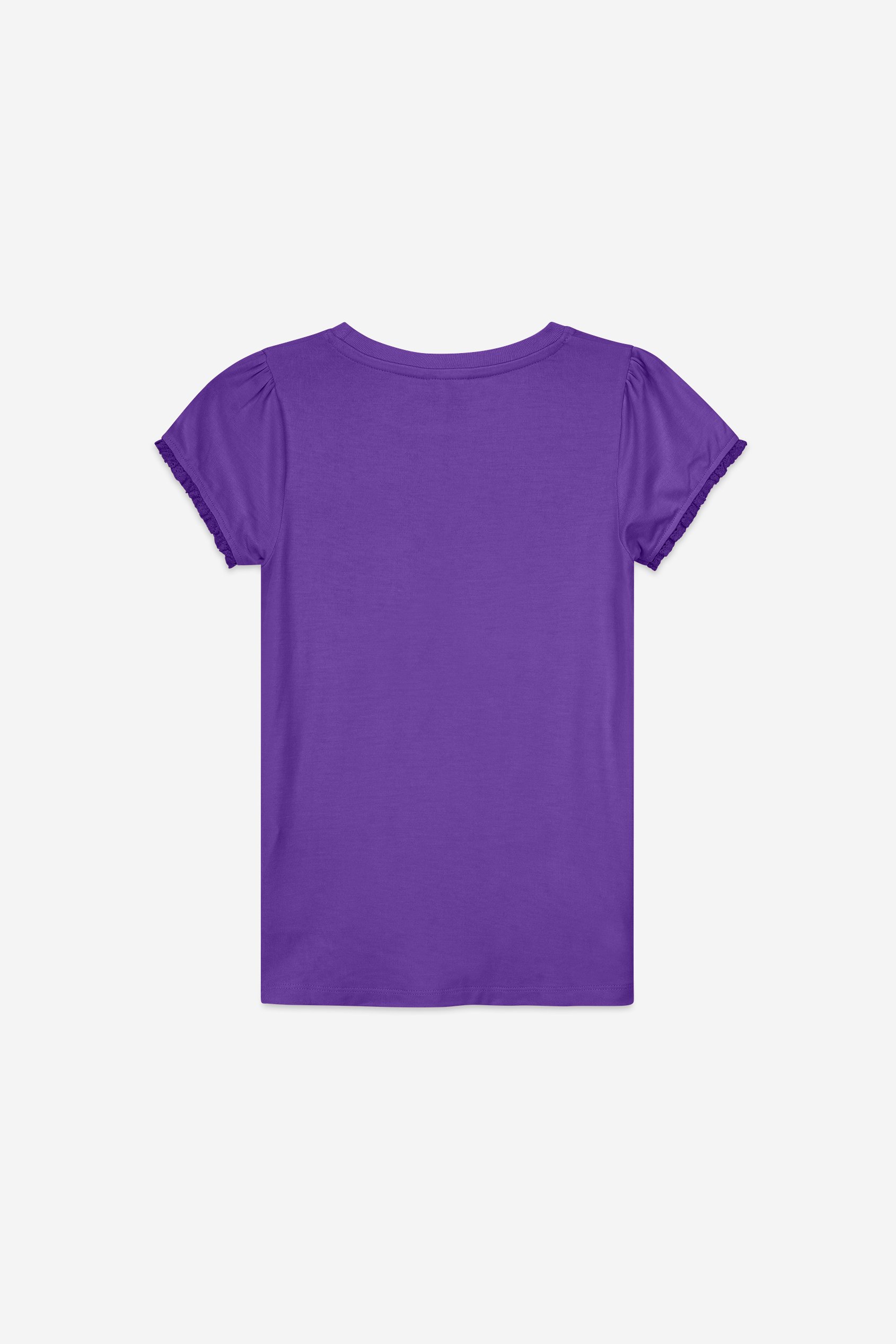 Girls Daisy Pocket Tee With Lace (2/3yrs-8/9yrs)