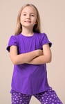 Girls Daisy Pocket Tee With Lace (2/3yrs-8/9yrs)