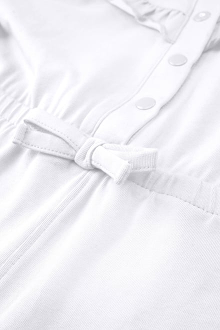 Frill Detail Button Through Jumpsuit (2yrs-9yrs)