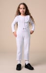 Frill Detail Button Through Jumpsuit (2yrs-9yrs)