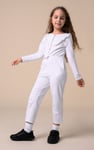 Frill Detail Button Through Jumpsuit (2yrs-9yrs)
