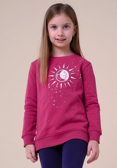 Sun With Star Print Sweatshirt  (2yrs-9yrs)
