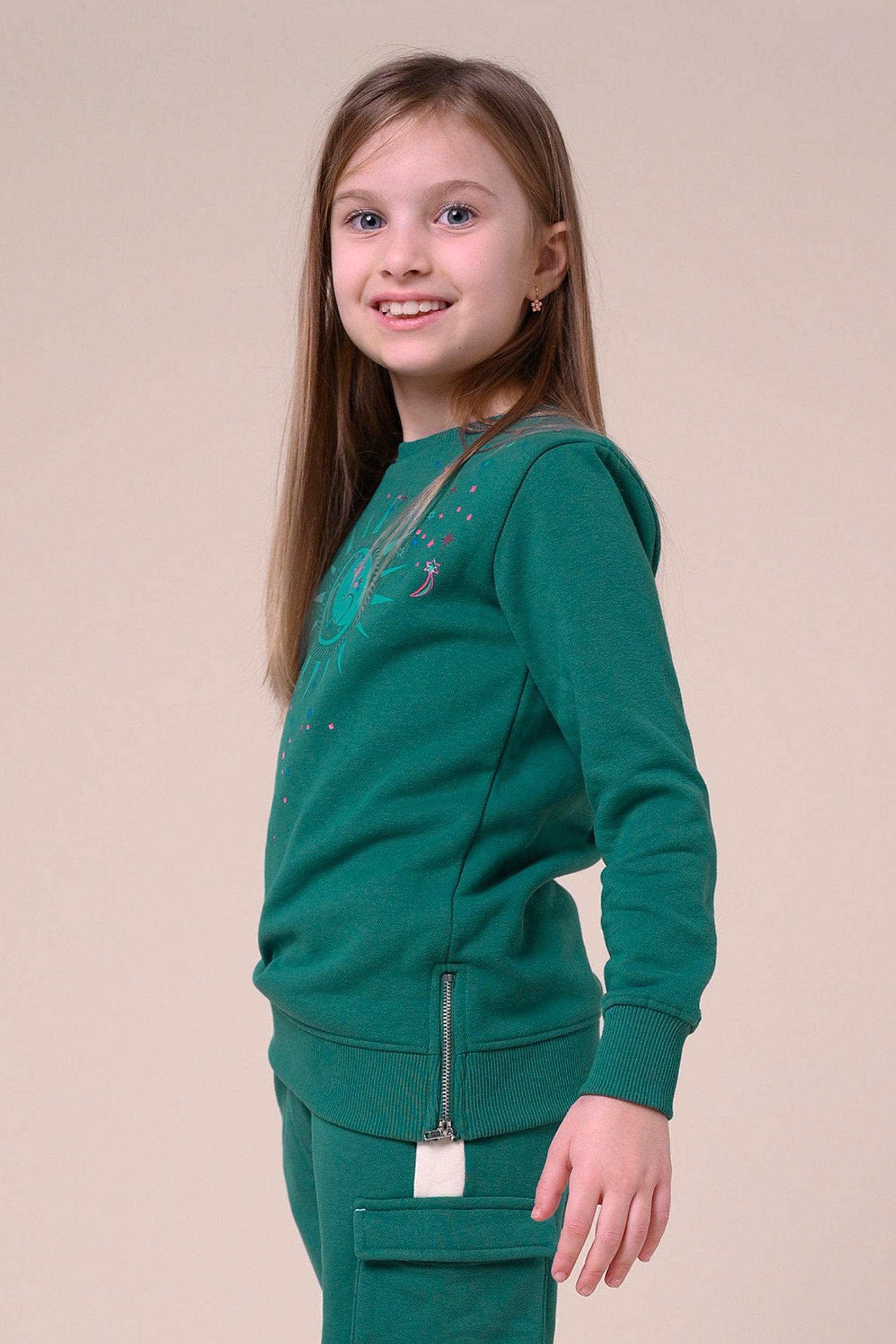 Sun With Star Print Sweatshirt  (2yrs-9yrs)