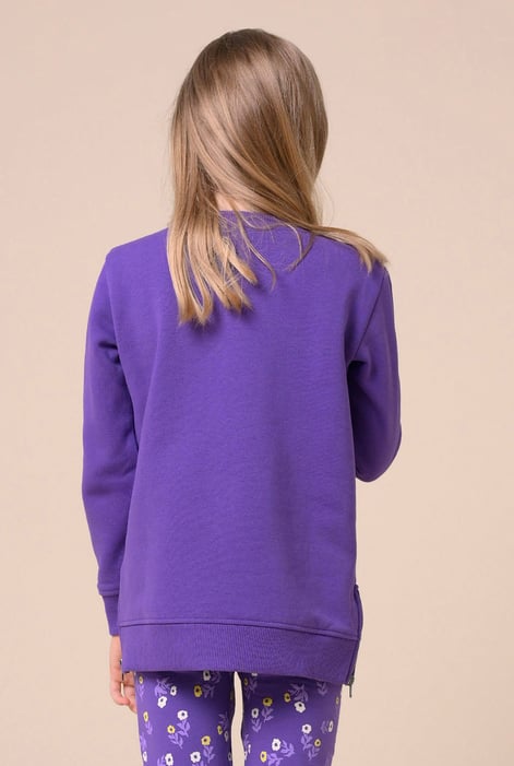 Purple Sun With Star Print Sweatshirt  (2yrs-9yrs)
