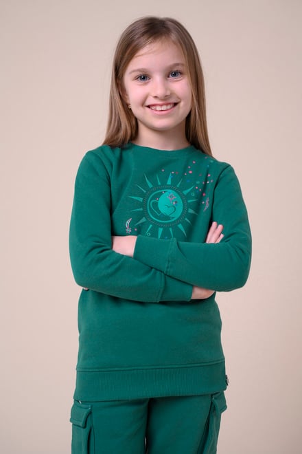 Sun With Star Print Sweatshirt  (2yrs-9yrs)