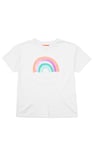 Girls Rainbow Embroidered T-Shirt