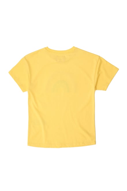 Girls Rainbow Embroidered T-Shirt