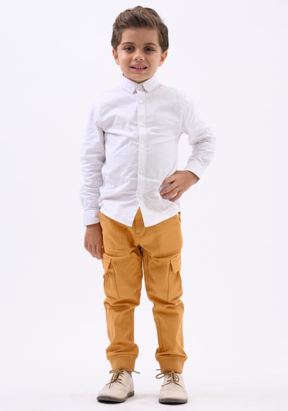Boys LS Stretch Shirt (3-14yrs)