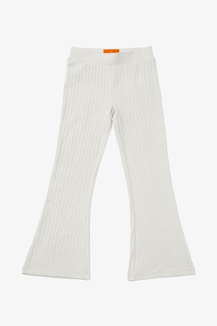 Girls Texture Ribbed Flared Leggings