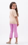 Girls Texture Ribbed Flared Leggings