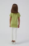 Girls Texture Ribbed Flared Leggings