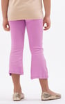 Girls Texture Ribbed Flared Leggings