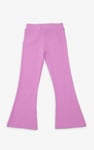 Girls Texture Ribbed Flared Leggings