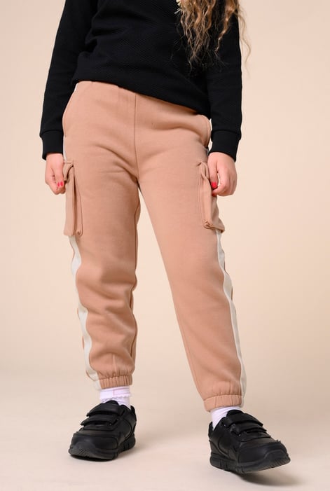 Cream Colour Block Cargo Jogger (2/3yrs-8/9yrs)