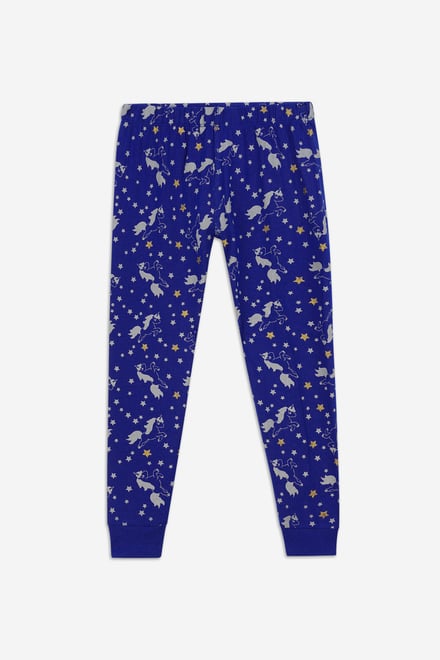 Girls Unicorn Print Pyjama Set (2/3yrs-7/8yrs)