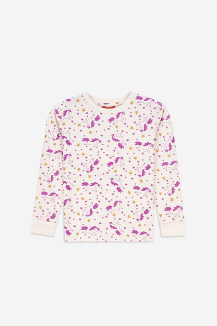Girls Unicorn Print Pyjama Set (2/3yrs-7/8yrs)