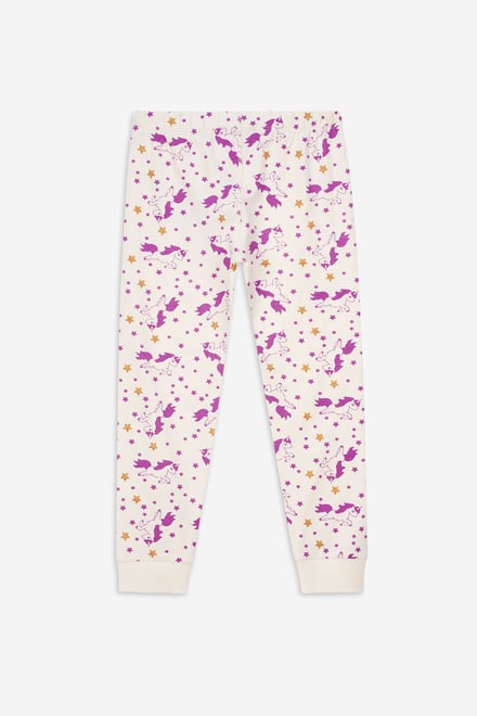 Girls Unicorn Print Pyjama Set (2/3yrs-7/8yrs)