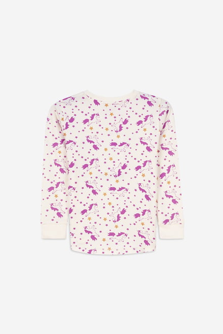 Girls Unicorn Print Pyjama Set (2/3yrs-7/8yrs)