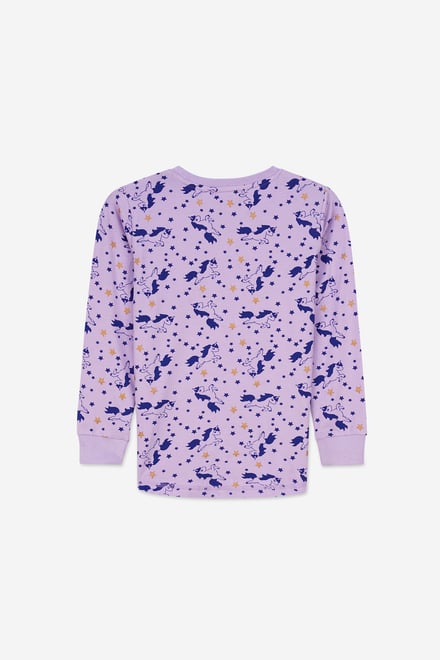 Girls Unicorn Print Pyjama Set (2/3yrs-7/8yrs)