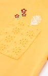 Girls Broderie Pocket With Embroidery T-Shirt