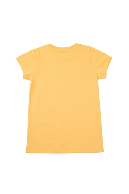 Girls Broderie Pocket With Embroidery T-Shirt