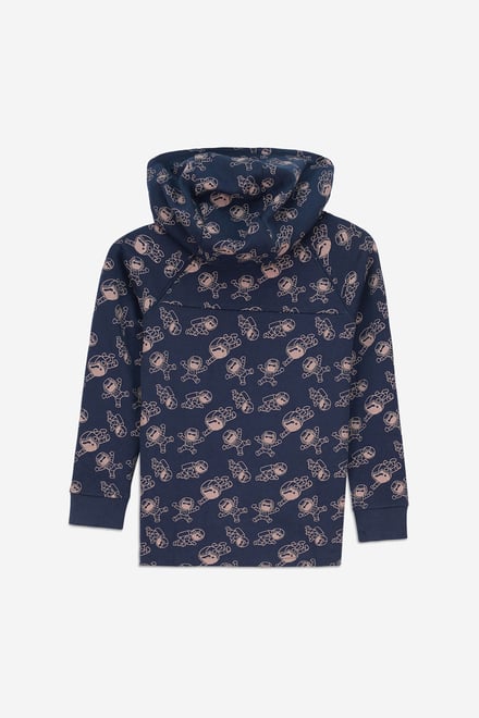 Boys Printed Zipper Hoodie ( 12/18mths-7yrs)