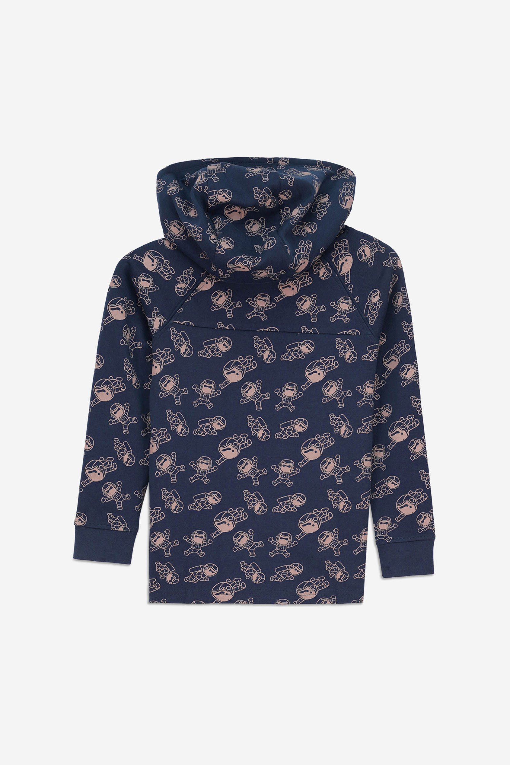 Boys Printed Zipper Hoodie ( 12/18mths-7yrs)