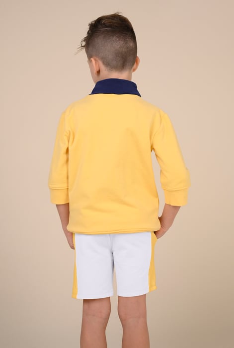 Boys White Cut & Sew Shorts ( 6yrs-11yrs)